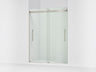 Levity® Plus 56-5/8"-59-5/8" W x 77.53" H bypass shower door with 5/16"-thick Crystal Clear glass