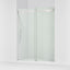 Levity® Plus 56-5/8"-59-5/8" W x 77.53" H bypass shower door with 5/16"-thick Crystal Clear glass