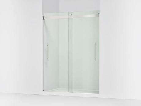 Levity® Plus 56-5/8"-59-5/8" W x 77.53" H bypass shower door with 5/16"-thick Crystal Clear glass