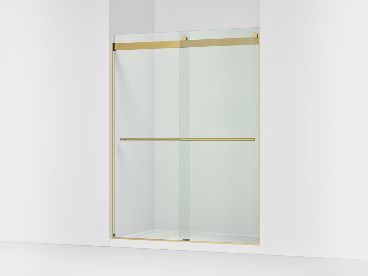 Levity® Plus 56-5/8"-59-5/8" W x 77.53" H bypass shower door with 5/16"-thick Crystal Clear glass