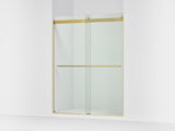 Levity® Plus 56-5/8"-59-5/8" W x 77.53" H bypass shower door with 5/16"-thick Crystal Clear glass