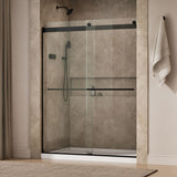 Levity® Plus 56-5/8"-59-5/8" W x 77.53" H bypass shower door with 5/16"-thick Crystal Clear glass