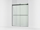 Levity® Plus 56-5/8"-59-5/8" W x 77.53" H bypass shower door with 5/16"-thick Crystal Clear glass