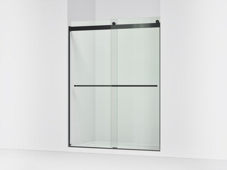 Levity® Plus 56-5/8"-59-5/8" W x 77.53" H bypass shower door with 5/16"-thick Crystal Clear glass