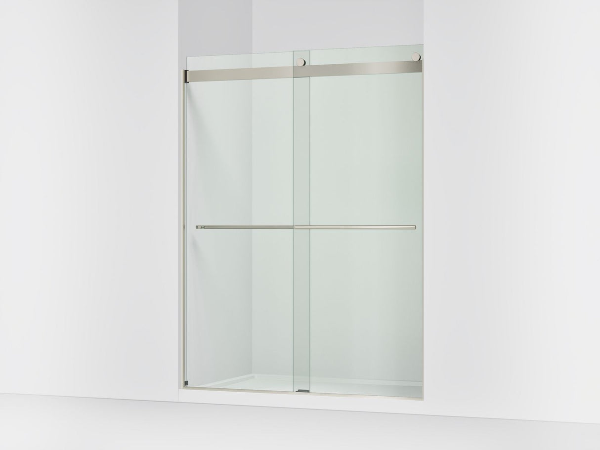 Levity® Plus 56-5/8"-59-5/8" W x 77.53" H bypass shower door with 5/16"-thick Crystal Clear glass