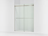 Levity® Plus 56-5/8"-59-5/8" W x 77.53" H bypass shower door with 5/16"-thick Crystal Clear glass