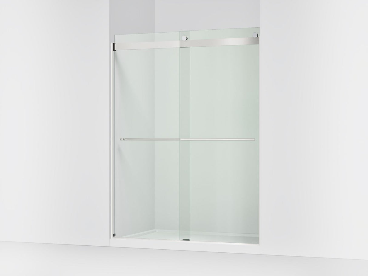 Levity® Plus 56-5/8"-59-5/8" W x 77.53" H bypass shower door with 5/16"-thick Crystal Clear glass