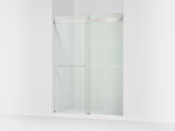 Levity® Plus 56-5/8"-59-5/8" W x 77.53" H bypass shower door with 5/16"-thick Crystal Clear glass