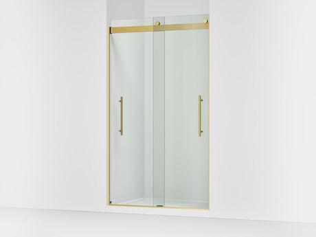 Levity® Plus 44-5/8"-47-5/8" W x 81.61" H bypass shower door with 3/8"-thick Crystal Clear glass