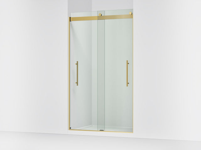 Levity® Plus 44-5/8"-47-5/8" W x 81.61" H bypass shower door with 3/8"-thick Crystal Clear glass