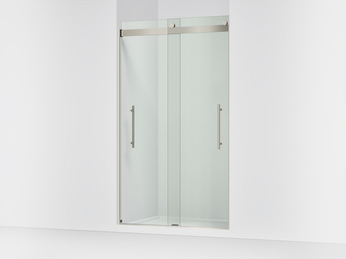Levity® Plus 44-5/8"-47-5/8" W x 81.61" H bypass shower door with 3/8"-thick Crystal Clear glass