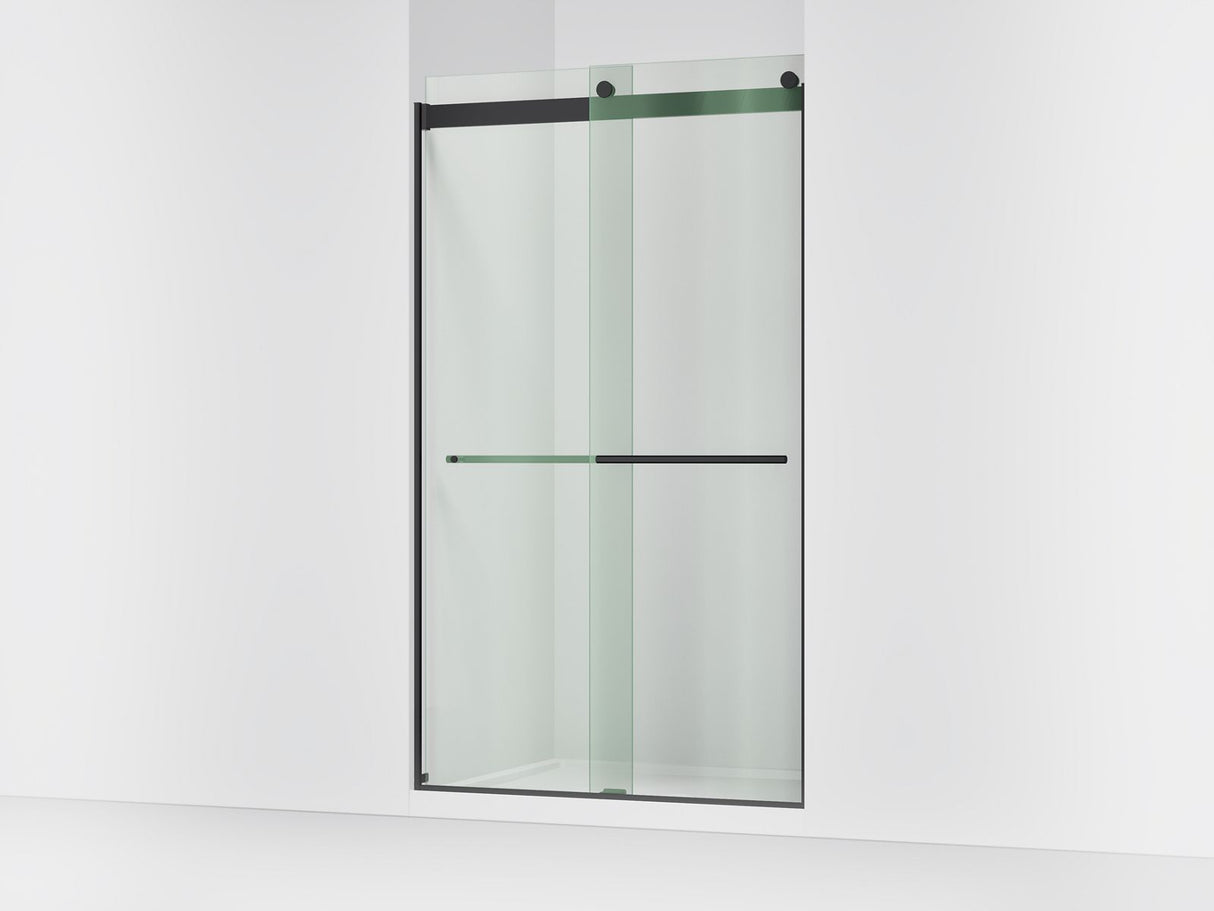 Levity® Plus 44-5/8"-47-5/8" W x 81.61" H bypass shower door with 3/8"-thick Crystal Clear glass