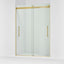 Levity® Plus 56-5/8"-59-5/8" W x 81.61" H bypass shower door with 3/8"-thick Crystal Clear glass