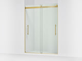 Levity® Plus 56-5/8"-59-5/8" W x 81.61" H bypass shower door with 3/8"-thick Crystal Clear glass