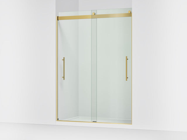 Levity® Plus 56-5/8"-59-5/8" W x 81.61" H bypass shower door with 3/8"-thick Crystal Clear glass