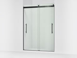 Levity® Plus 56-5/8"-59-5/8" W x 81.61" H bypass shower door with 3/8"-thick Crystal Clear glass