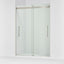Levity® Plus 56-5/8"-59-5/8" W x 81.61" H bypass shower door with 3/8"-thick Crystal Clear glass