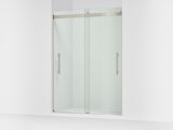 Levity® Plus 56-5/8"-59-5/8" W x 81.61" H bypass shower door with 3/8"-thick Crystal Clear glass