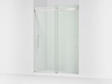 Levity® Plus 56-5/8"-59-5/8" W x 81.61" H bypass shower door with 3/8"-thick Crystal Clear glass