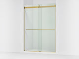 Levity® Plus 56-5/8"-59-5/8" W x 81.61" H bypass shower door with 3/8"-thick Crystal Clear glass