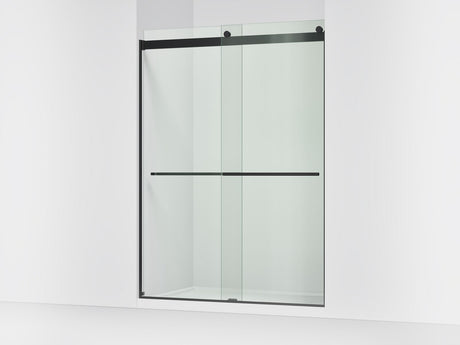 Levity® Plus 56-5/8"-59-5/8" W x 81.61" H bypass shower door with 3/8"-thick Crystal Clear glass