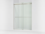 Levity® Plus 56-5/8"-59-5/8" W x 81.61" H bypass shower door with 3/8"-thick Crystal Clear glass
