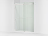 Levity® Plus 56-5/8"-59-5/8" W x 81.61" H bypass shower door with 3/8"-thick Crystal Clear glass