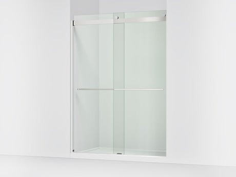 Levity® Plus 56-5/8"-59-5/8" W x 81.61" H bypass shower door with 3/8"-thick Crystal Clear glass