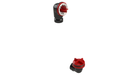 ABS Offset Waste & Overflow Testable Rough-In Half Kit (7030TDRI-HK)