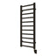 19.5"x50.5" Tuzio Milano Towel Warmer in Matte Black / Electric Hardwired