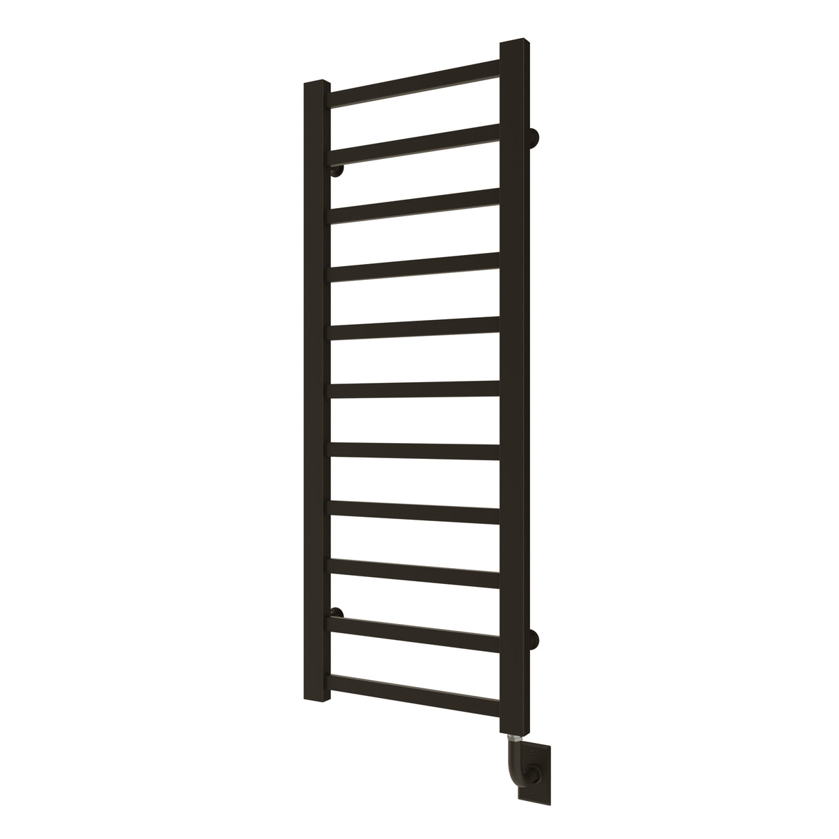 19.5"x50.5" Tuzio Milano Towel Warmer in Matte Black / Electric Hardwired