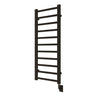 19.5"x50.5" Tuzio Milano Towel Warmer in Matte Black / Electric Hardwired
