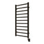 23.5"x50.5" Tuzio Milano Towel Warmer in Matte Black / Hydronic