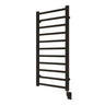 23.5"x50.5" Tuzio Milano Towel Warmer in Matte Black / Hydronic