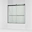 Levity® 56-5/8"-59-5/8" W x 62" H bypass bath door with 1/4"-thick Crystal Clear glass