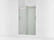 Levity® 43-5/8"-47-5/8" W x 74" H bypass shower door with 1/4"-thick Frosted glass