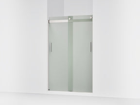 Levity® 43-5/8"-47-5/8" W x 74" H bypass shower door with 1/4"-thick Frosted glass