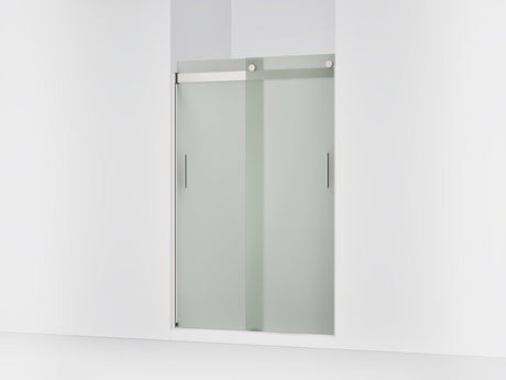 Levity® 43-5/8"-47-5/8" W x 74" H bypass shower door with 1/4"-thick Frosted glass