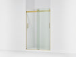 Levity® 44-11/16"-47-5/8" W x 74" H bypass shower door with 1/4"-thick Crystal Clear glass