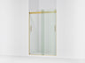 Levity® 44-11/16"-47-5/8" W x 74" H bypass shower door with 1/4"-thick Crystal Clear glass