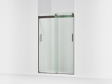 Levity® 44-11/16"-47-5/8" W x 74" H bypass shower door with 1/4"-thick Crystal Clear glass
