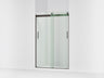 Levity® 44-11/16"-47-5/8" W x 74" H bypass shower door with 1/4"-thick Crystal Clear glass
