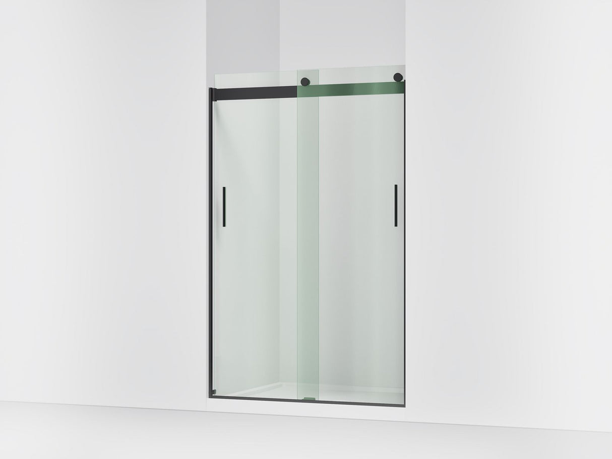 Levity® 44-11/16"-47-5/8" W x 74" H bypass shower door with 1/4"-thick Crystal Clear glass