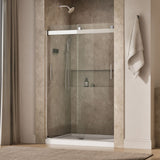 Levity® 44-11/16"-47-5/8" W x 74" H bypass shower door with 1/4"-thick Crystal Clear glass