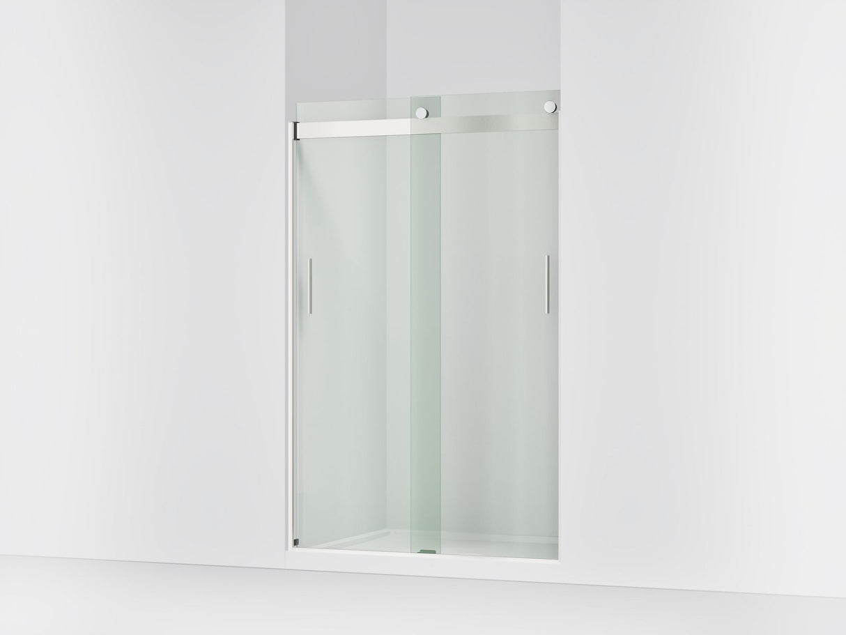 Levity® 44-11/16"-47-5/8" W x 74" H bypass shower door with 1/4"-thick Crystal Clear glass
