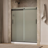 Levity® 56-5/8"-59-5/8" W x 74" H bypass shower door with 1/4"-thick Frosted glass