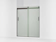 Levity® 56-5/8"-59-5/8" W x 74" H bypass shower door with 1/4"-thick Frosted glass