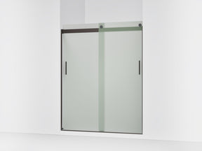 Levity® 56-5/8"-59-5/8" W x 74" H bypass shower door with 1/4"-thick Frosted glass