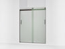 Levity® 56-5/8"-59-5/8" W x 74" H bypass shower door with 1/4"-thick Frosted glass