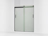 Levity® 56-5/8"-59-5/8" W x 74" H bypass shower door with 1/4"-thick Frosted glass